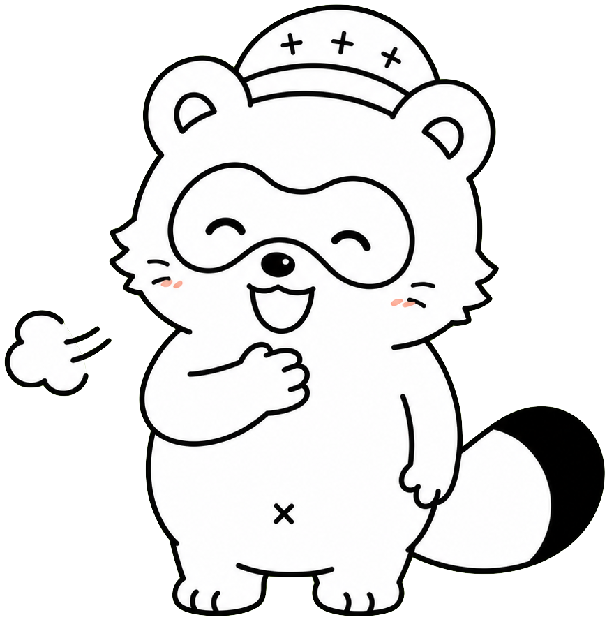 たぬきキャラクター