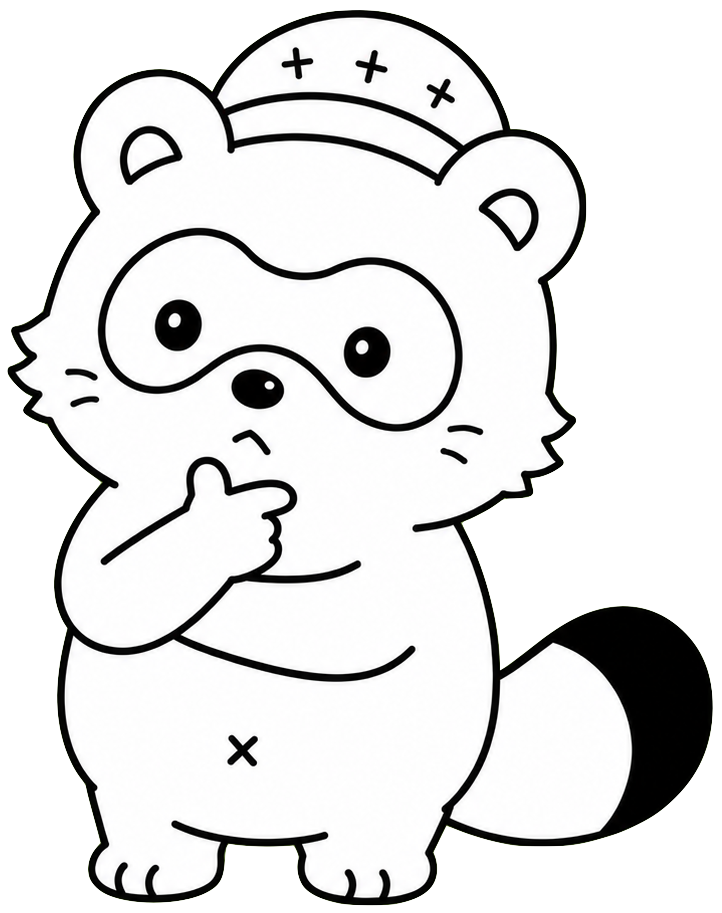 たぬきキャラクター